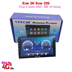 Màn hình Android 9 In Ram 2G Rom 32G Chip 8 nhân VTM CAR
