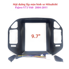 Mặt dường lắp màn hình xe Pajero V73, V60 màn dọc 10 In 2004-2011
