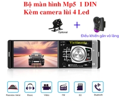 Màn hình 1 DIN  4.1 In nghe nhạc, xem phim kèm camera lùi 4 Led 4012B