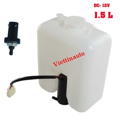 Bình nước rửa kính 1.5L cho xe Ô tô, xe 3 bánh, xe công nông 12V