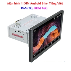 Màn  hình ô tô 1 DIN chạy Android 9 In Tiếng Việt T8 RAM 2G ROM 16G