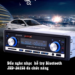 Đầu nghe nhạc MP3 hỗ trợ Bluetooth kiêm Đài FM cho Ô tô JSD-20158