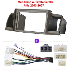 Mặt dưỡng lắp màn hình xe Toyota Corolla Altis 2003-2007