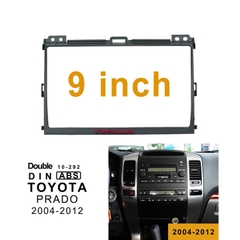 Mặt dưỡng mặt nạ lắp màn hình 9 In Toyota Prado 2004-2012 Kèm rắc nguồn