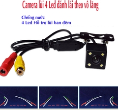 Camera lùi đán lái theo vô lăng 4 Led chống nước