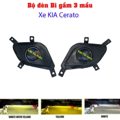 Bộ đèn Bi gầm 3 màu cho xe Kia  Cerato,  đèn gầm xe Kia Cerato kèm dưỡng bắt zin