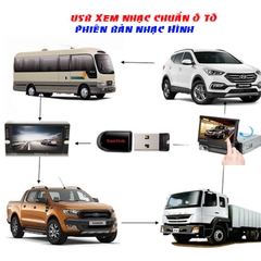 USB  Xem Video Nhạc chuẩn Ô tô 32Gb_ Nhạc Hình