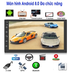 Màn hình Ô tô  Android 8.0 lắp chung cho các dòng xe 8802