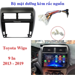 Mặt dưỡng màn hình 9 In xe Toyota Wigo 2013 -2019
