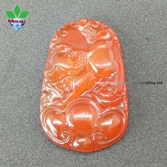 Mặt Dây Chuyền Tuổi Sửu Mã Não Đỏ
