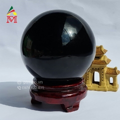 Quả Cầu Đá Obsidian Đen