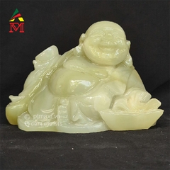 Tượng Phật Di Lặc Nằm Onyx Xanh TP50815