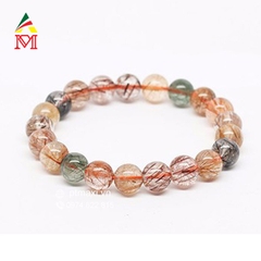 Vòng Tay Thạch Anh Tóc Đa Sắc 6A VD1536A06
