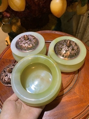 Lư Hương Đốt Trầm Ngọc Onyx Xanh