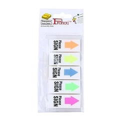 Giấy note 5 màu nhựa Please Sign Pronoti