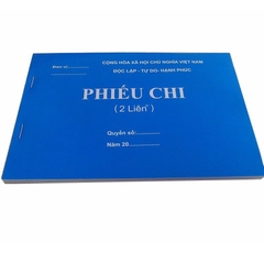 Phiếu Chi 2 Liên loại mỏng - A5
