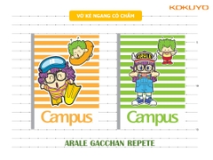 Vở Arale Gacchan-Repete 80 trang, khổ B5, định lượng 70g/m2, 10 quyển/gói, 120 quyển/ thùng
