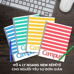 Vở 120 trang, khổ B5, màu xanh tím than, xanh dương, xanh lá, hồng, định lượng 70g/m2, 5 quyển/gói,  80 quyển/ thùng
