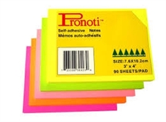 GIẤY NOTE PRONOTI 3X5 MÀU NEON 30519