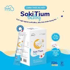 Bột hòa tan Soki-Tium Pharvina giúp trẻ ngủ ngon (12 gói)