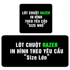 Lót Chuột Razer In Theo Yêu Cầu