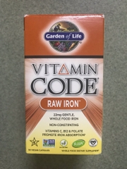 Viên uống Sắt tươi Vitamin Code RAW Iron