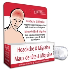 Viên ngậm giảm đau đầu và đau nửa đầu - Headache & Migraine - Homeocan - 4g