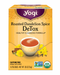 TRÀ HỮU CƠ YOGI HỖ TRỢ THẢI ĐỘC ROASTED DANDELION SPICE DETOX