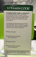 VITAMIN K-COMPLEX THÔ RAW K-COMPLEX VITAMIN CODE GARDEN OF LIFE