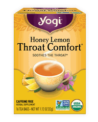 TRÀ HỮU CƠ YOGI GIÚP LÀM DỊU CỔ HỌNG THROAT COMFORT