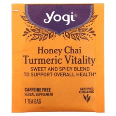 TRÀ HỮU CƠ YOGI VỊ CHAI & MẬT ONG NGHỆ HONEY CHAI TURMERIC VITALITY