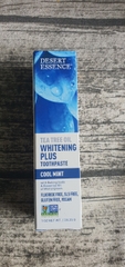 Kem đánh răng tinh dầu tràm trà, trắng răng Whitening Plus Cool mint - Desert Essence
