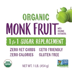 ĐƯỜNG LA HÁN QUẢ VÀ ERYTHRITOL HỮU CƠ NOW MONK FRUIT & ERYTHRITOL