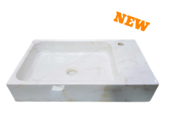 [MỚI] LAVABO ĐÁ TỰ NHIÊN - TRẮNG SỮA - LBKXG