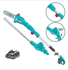 BỘ COMBO MÁY CƯA CÀNH TPSLI20081 VÀ MÁY CẮT HÀNG RÀO TPHT2016012 DÙNG PIN LITHIUM 20V (KÈM 01 PIN - 01 SẠC) TOTAL - TPTS201681