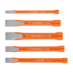 ĐỤC SẮT MŨI DẸP 19x180MM , 3/4x6-7/8" TRUPER - C-3/4X10