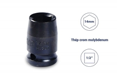 ĐẦU TUÝP ĐEN 6 CẠNH 1/2IN-14MM THÉP CROM MOLYBDENUM SATA - 34307