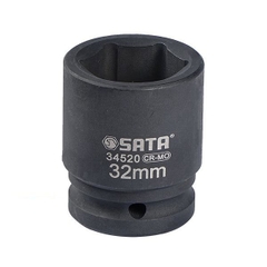 ĐẦU TUÝP ĐEN 6 CẠNH 3/4IN-32MM THÉP CROM MOLYBDENUM SATA - 34520
