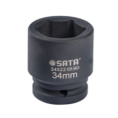 ĐẦU TUÝP ĐEN 6 CẠNH 3/4IN-34MM THÉP CROM MOLYBDENUM SATA - 34522