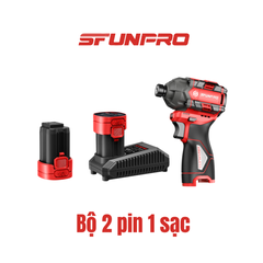 MÁY SIẾT VÍT 150N.m PIN 16V/2Ah (2PIN, 1SẠC) SFUNPRO - S16M150A