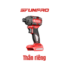 MÁY SIẾT VÍT 230N.m PIN 20V/2Ah (2PIN, 1SẠC) SFUNPRO - S20M230A