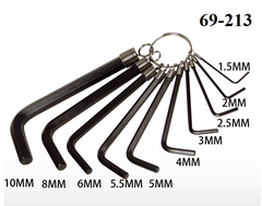 BỘ LỤC GIÁC 10 CÂY (1.5mm-10mm) STANLEY - 69-213