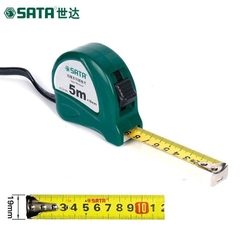 THƯỚC CUỐN THÉP 5M VỎ NHỰA ABS CAO CẤP SATA - 91314A