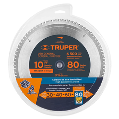 ĐĨA CẮT GỖ 254MM 80 RĂNG TRUPER - ST-1080