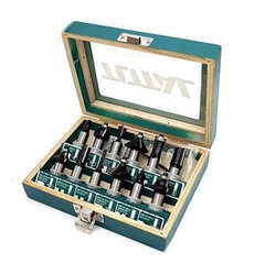 BỘ PHAY GỖ 12 CÂY 1/4INCH 6.3MM TOTAL - TACSR0104121