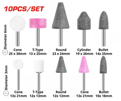 BỘ 10 LINH KIỆN MÁY MÀI KHUÔN VÀ MÀI KHUÔN MINI TOTAL - TAKB1001