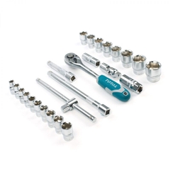 BỘ SOCKET 1/2 CẦN 2 CHIỀU 25 MÓN TOTAL - THT121251