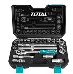 BỘ SOCKET 1/2 CẦN 2 CHIỀU 25 MÓN TOTAL - THT121251