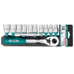 BỘ SOCKET 1/2INCH CẦN 2 CHIỀU 12 MÓN TOTAL - THT141121