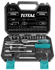 BỘ SOCKET 1/4INCH CẦN 2 CHIỀU 45 MÓN TOTAL - THT141451